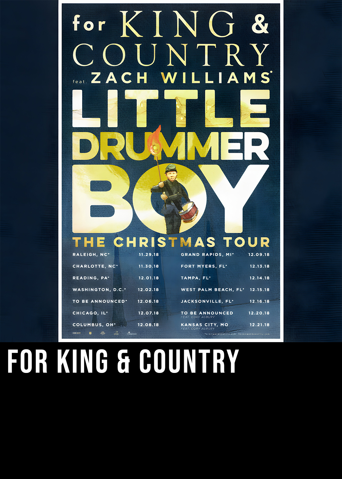 For King And Country Little Drummer Boy Christmas Tour Zach Williams Don Eanes